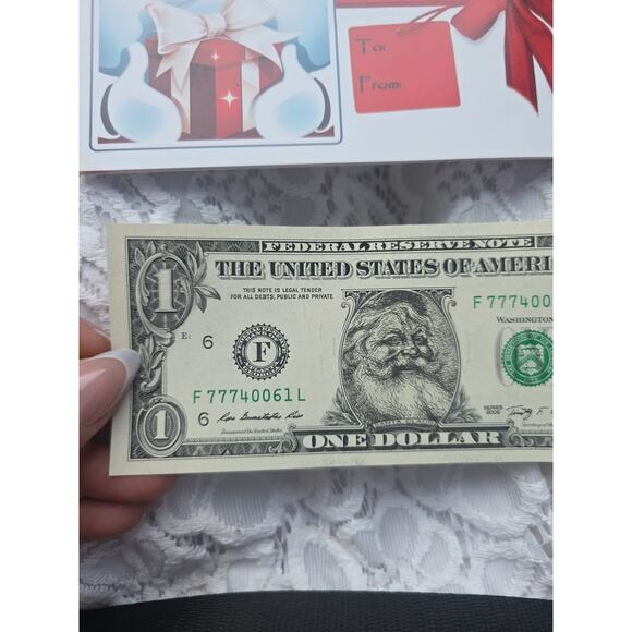 Santa Claus $1 Dollar Bill 2003 Real U.S. One Dollar Bill Money - Picture 4 of 16